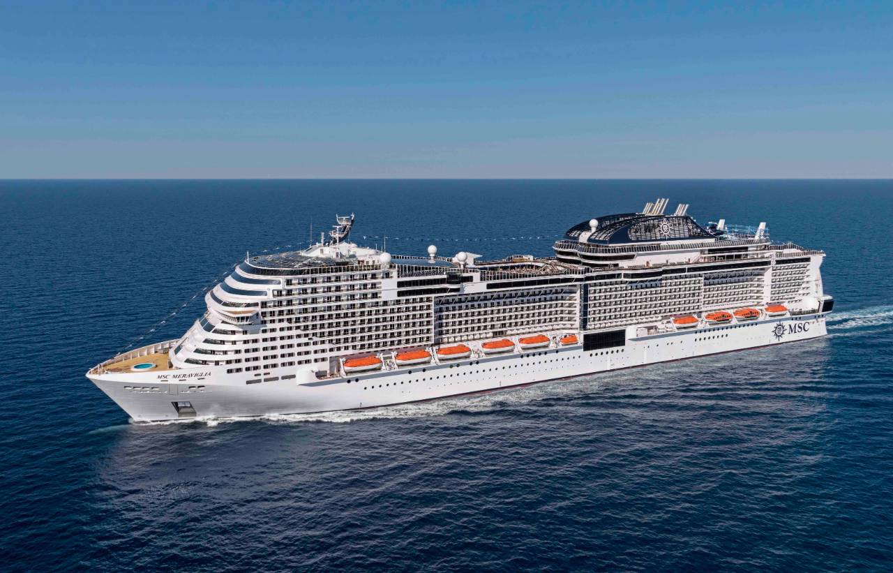 msc cruise line ship sizes